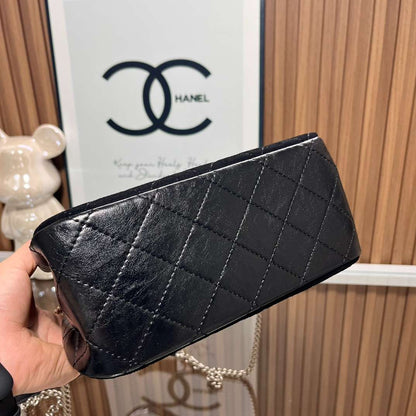CHANEL Quilted Crossbody Bag Black