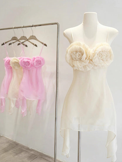 Cute A Line Spaghetti Straps Pink Mini Party Dresses Short Formal Homecoming Dresses Night Chic Elegant Short Dresses Cocktail Dress 16th Birthday Outfits Tulle Hoco Dresses DH2775