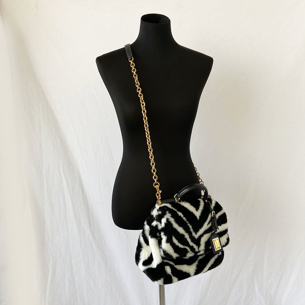 Dolce & Gabbana Fur Sicily Bag