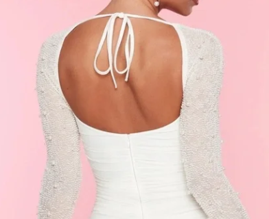 White Sheath 18th Birthday OutfitDress Short Homecoming Dress SH1458