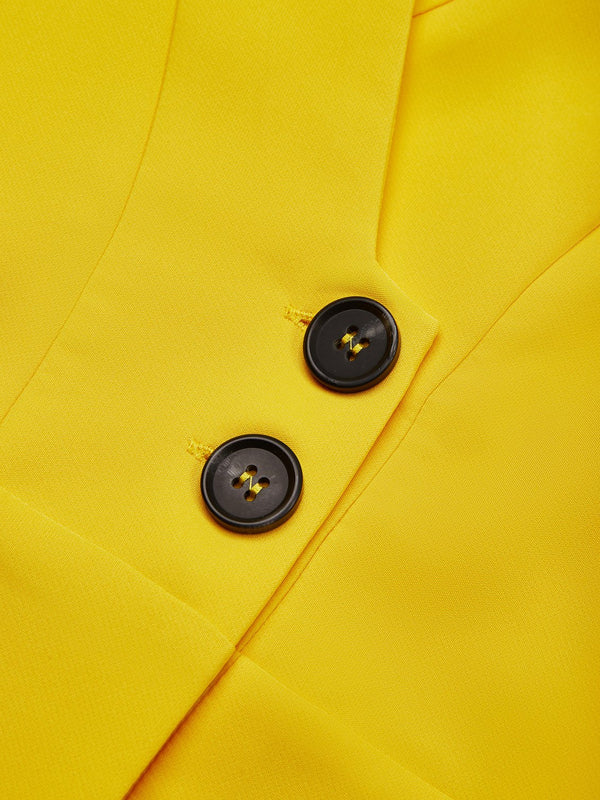 Elegant Plain Short Sleeve Buttoned Shawl Collar Midi Dress