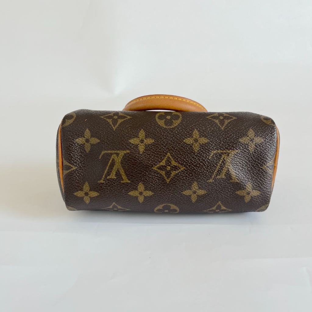 Louis Vuitton Brown Monogram Canvas Mini Speedy Shoulder Bag