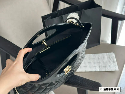 Chanel Classic 31 Black Tote Bag 36x30cm