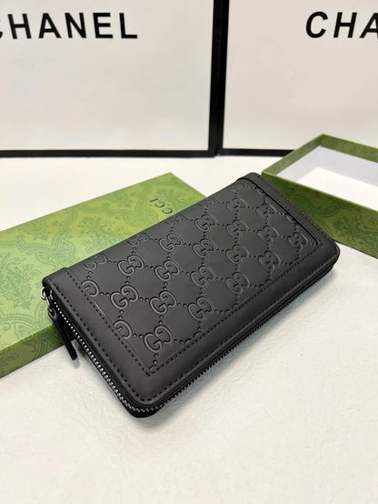 Gucci Trendy Classic Black Wallet - 20x10cm