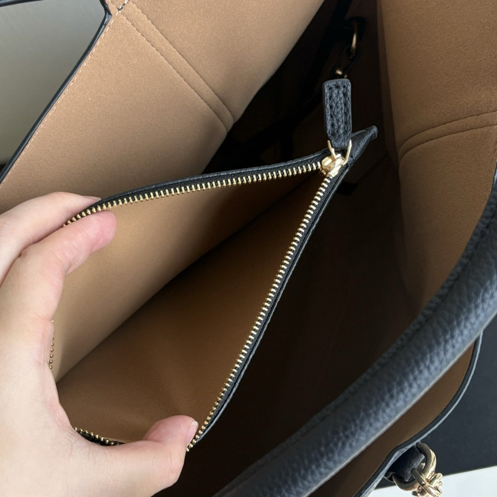 GUCCI SOFTBIT MAXI SHOULDER BAG BLACK 46CM 837466 AAEAO 1000