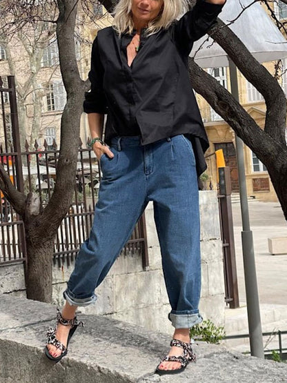 Daily Comfortable Loose Ladies Jeans