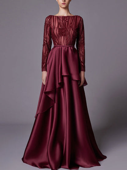 Tiered Hand Beaded Dress