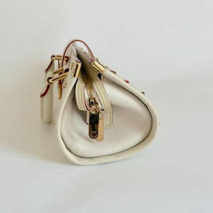 Louis Vuitton Epanoui PM cream leather tote bag