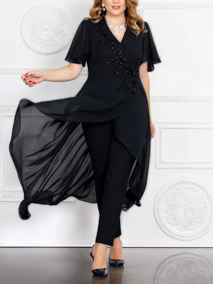 Elegant and simple temperament ladies suit