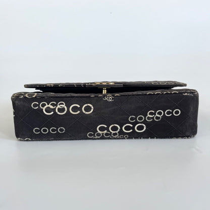 Chanel Coco Classic Double Flap Bag Quilted Canvas Medium