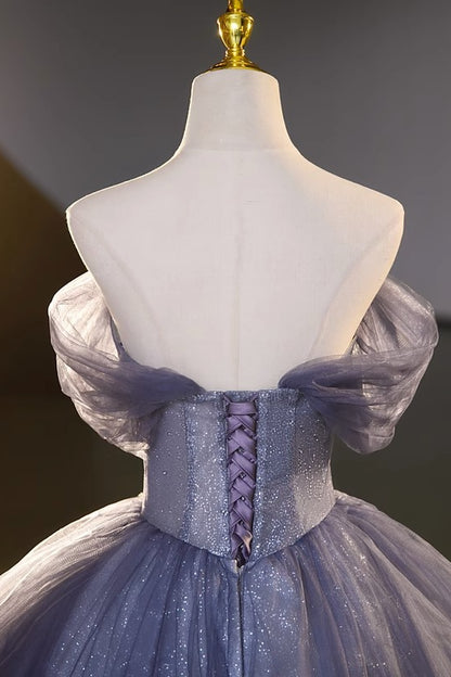 loveedsTM-French style one shoulder colorful tulle tulle evening dress