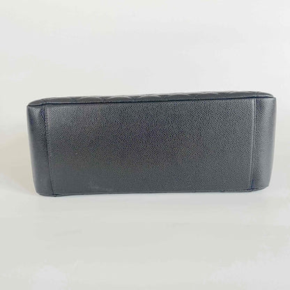 Chanel Black Quilted Caviar Leather GST Tote