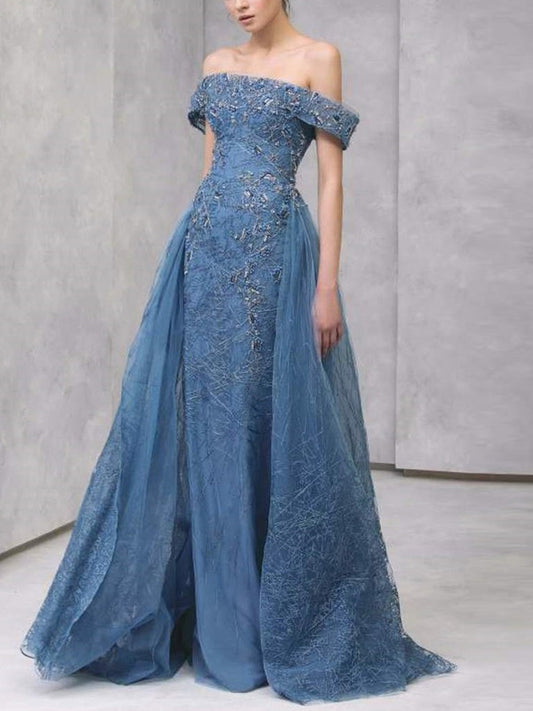 Tube Top Mesh Maxi Dress