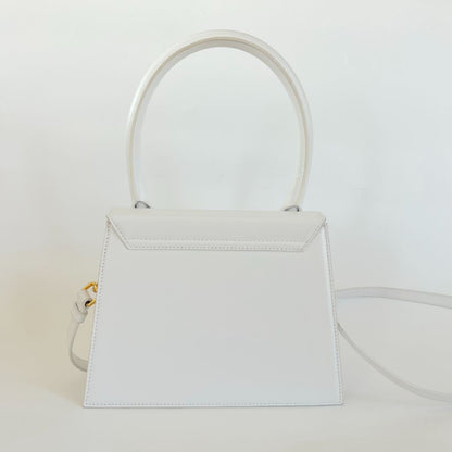 Jacquemus Le Grand Chiquito white leather bag