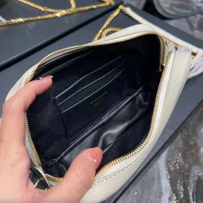 Ysl Loulou Mini Camera Bag 18cm White
