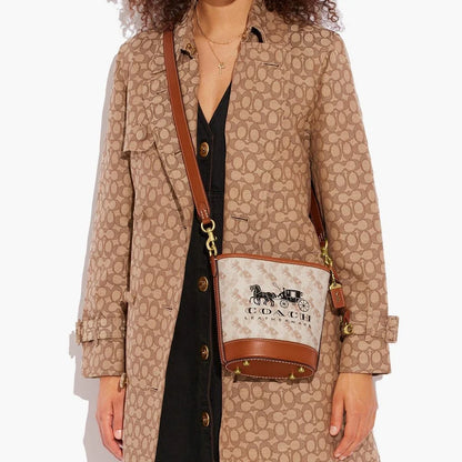 Coa Presbyopic Carriage Bucket Bag