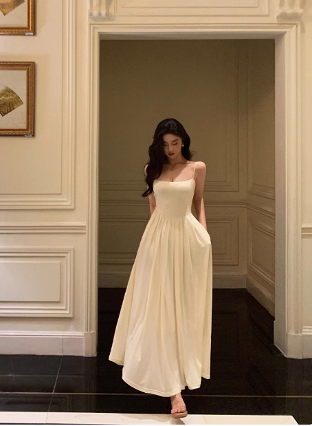 Sexy A Line White Spaghetti Straps Satin 21st Birthday Dress Party Gown Birthday Outfits Birthday Dress Ideas For Women DP1888