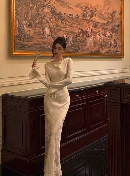 Sexy Sheath Long Sleeves Autumn 21st Birthday Dress Party Gown Birthday Outfits Birthday Dress Ideas For Women DP1901