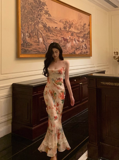 Sexy Sheath Pink Floral Blue 21st Birthday Dress Party Gown Birthday Outfits Birthday Dress Ideas For Women DP1887