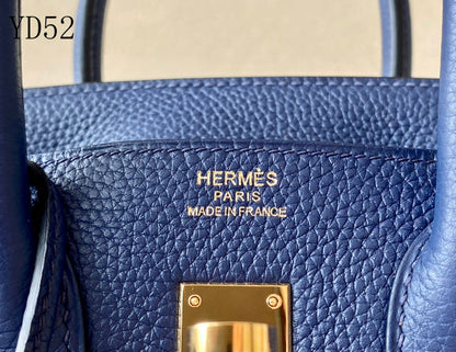 H BIRKIN 25 TOGO NAVY BLUE  GOLD HARDWARE 25CM