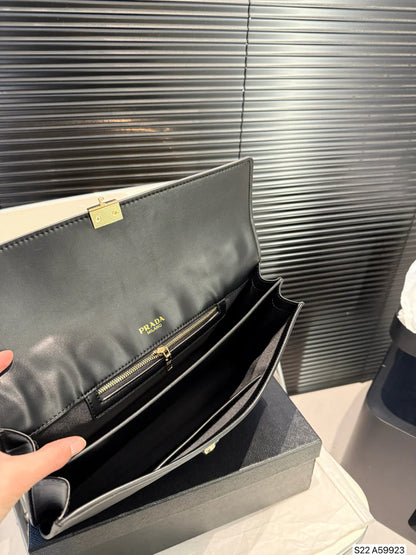 Louis Vuitton LV Square Bag Black Handbag 32x21cm