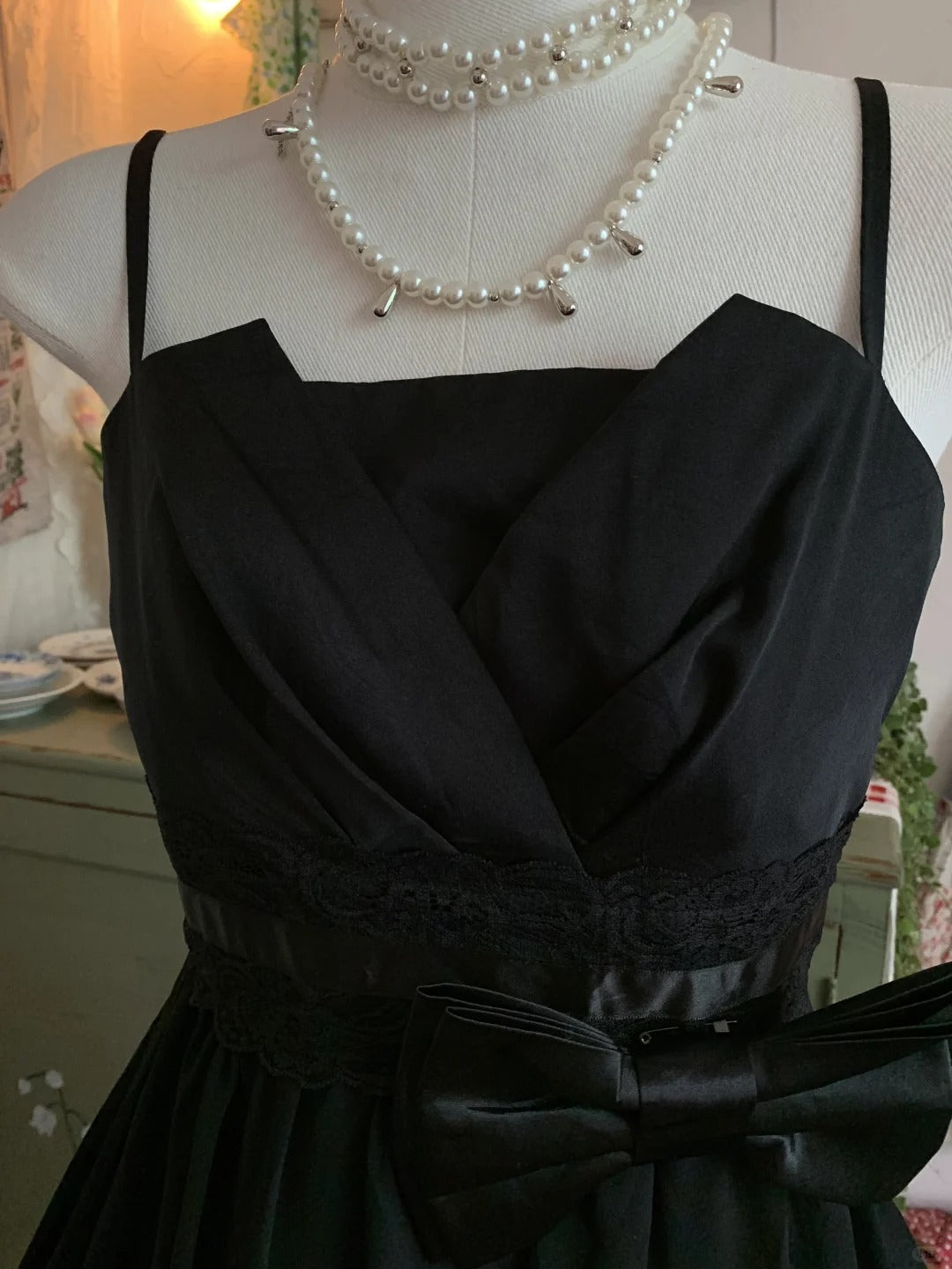 Black sweet cute short chiffon exquisite lace bow tie homecoming dress evening dress birthday party dress prom dress ball gown gh3922