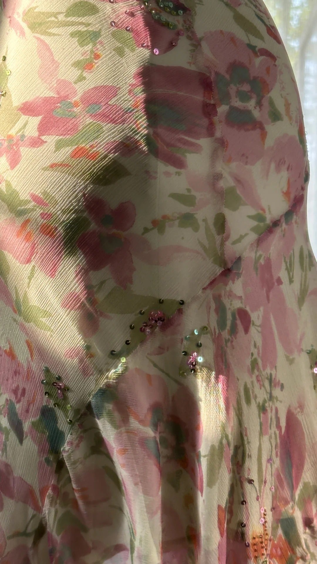 Pink gorgeous fashion elegant vintage floral exquisite beading long chiffon ball gown evening dress birthday party dress prom dress gh3952