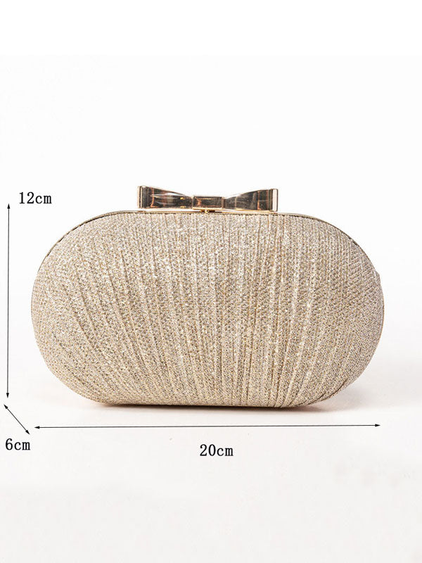 Bow Tie Evening Bag Sparkling One Shoulder