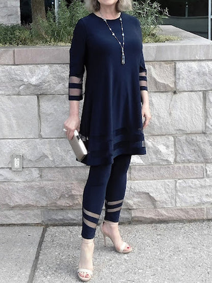 Mesh Hollow Temperament Women's Suit