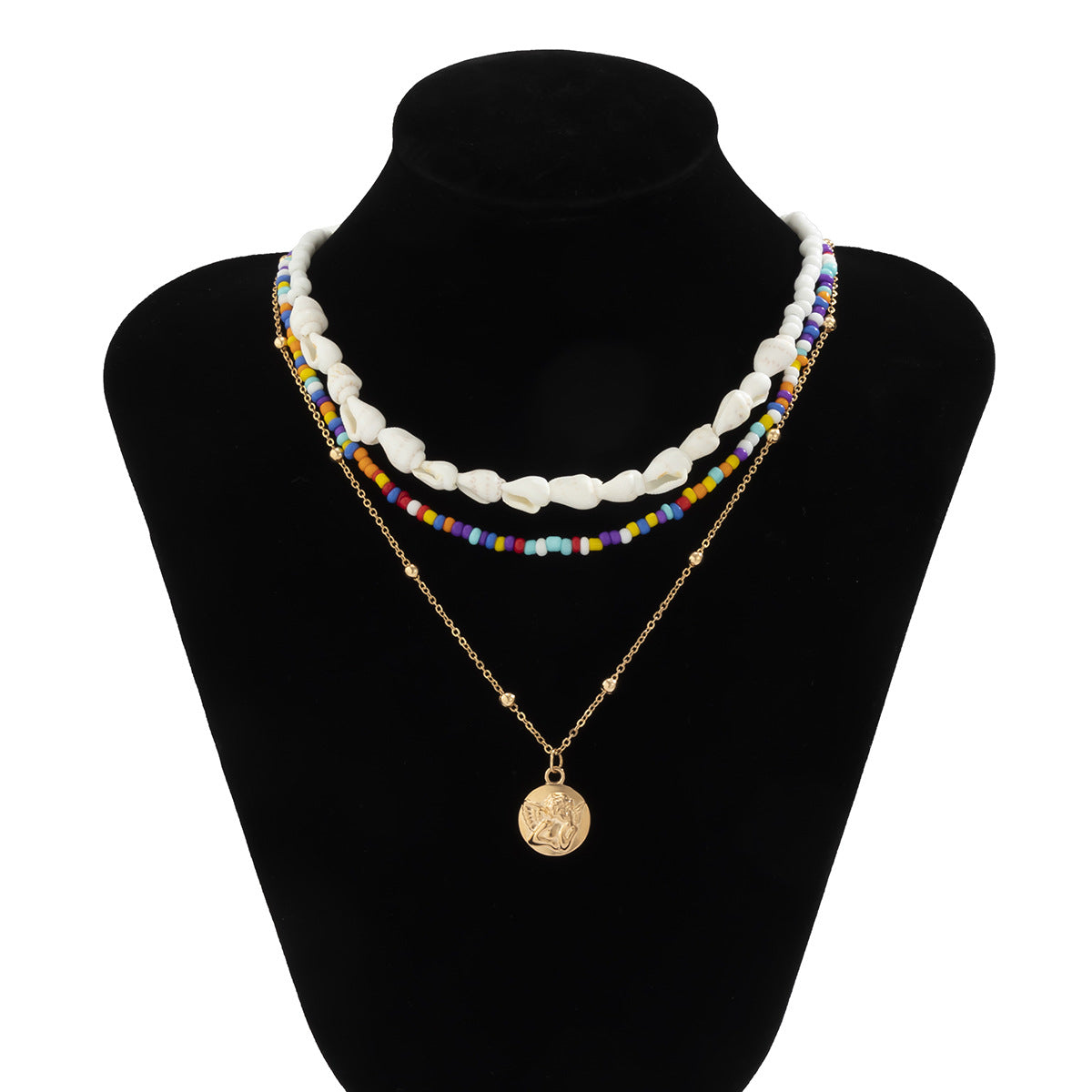 Multiple metal necklace sets