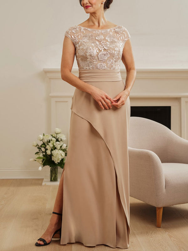 Exquisite Lace Side Slits Women's Dress