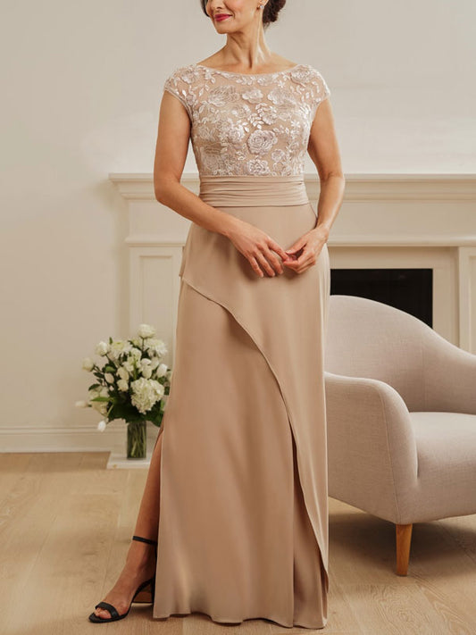 Exquisite Lace Side Slits Women's Dress