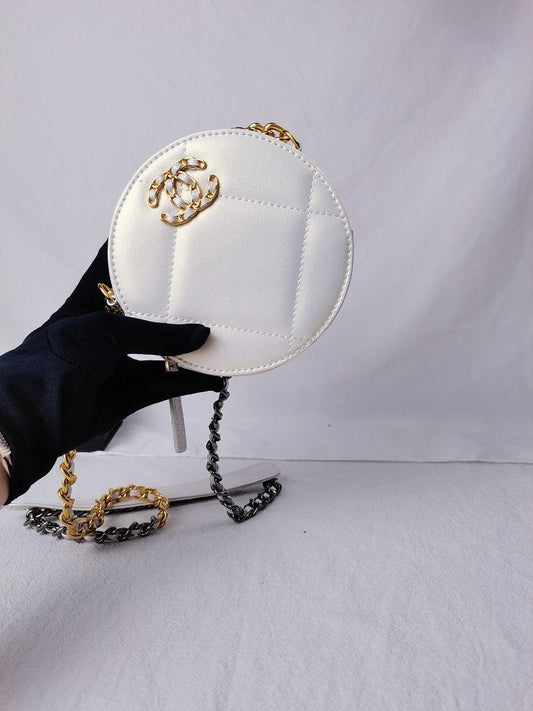 Chanel 19 Round White crossbody bag