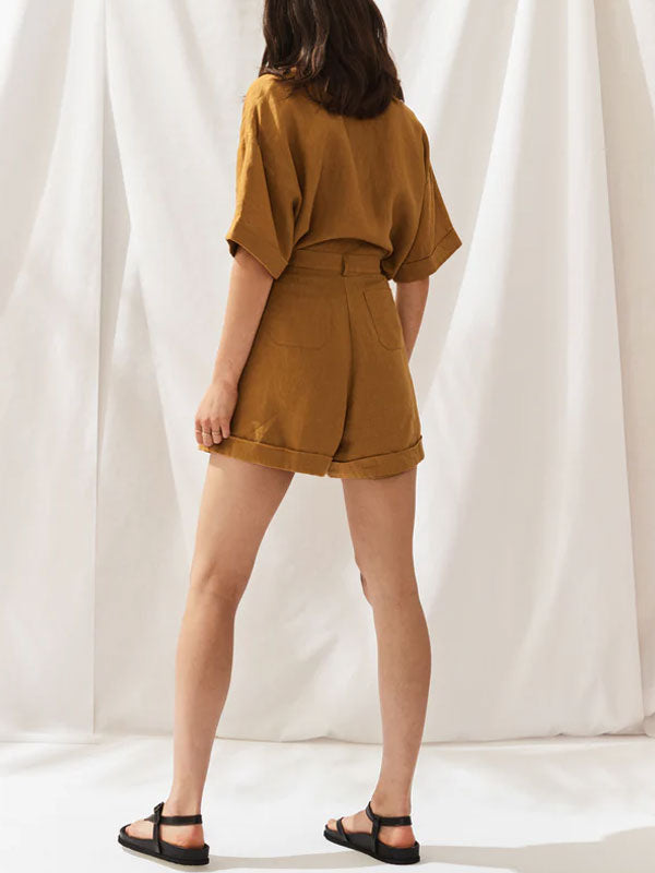 Shirt Shorts Temperament Ladies Suits