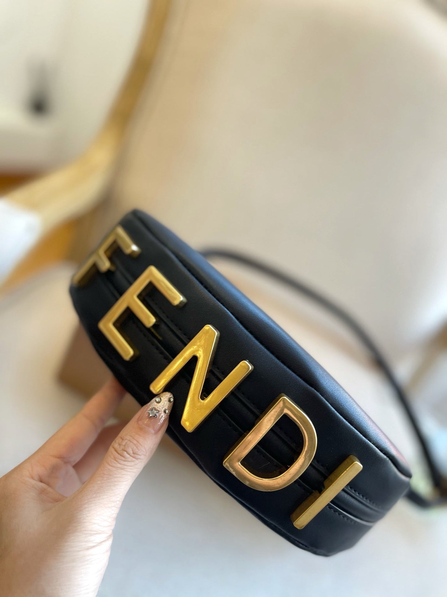 Women Fendi Fendigraphy Small Leather Hobo Bag