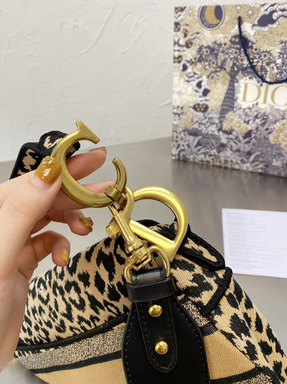 DIOR Saddle bag in beige cotton