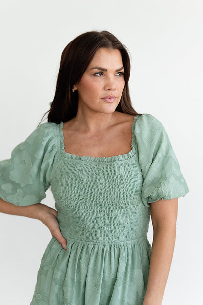 loveedsTM-Evangeline Dress in Dusty Sage