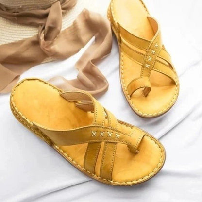 Wedge flip flops flat sandals
