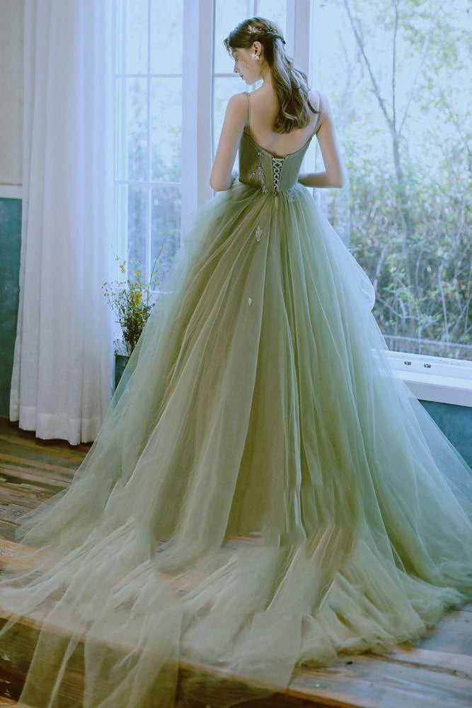 loveedsTM-New Green Forest Evening Dress