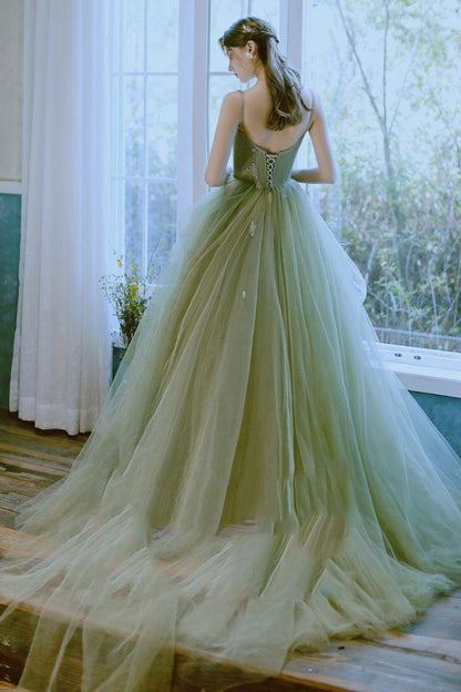 loveedsTM-New Green Forest Evening Dress