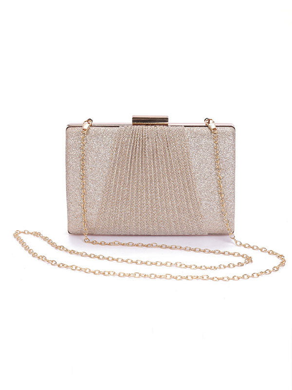 Shiny Pleated Large Tote