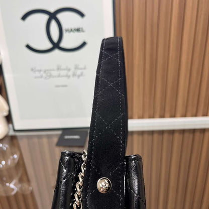 CHANEL Quilted Crossbody Bag Black