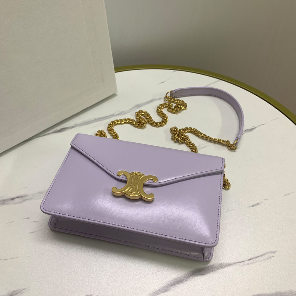 WALLET ON CHAIN MARGO in Shiny calfskin