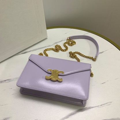 WALLET ON CHAIN MARGO in Shiny calfskin