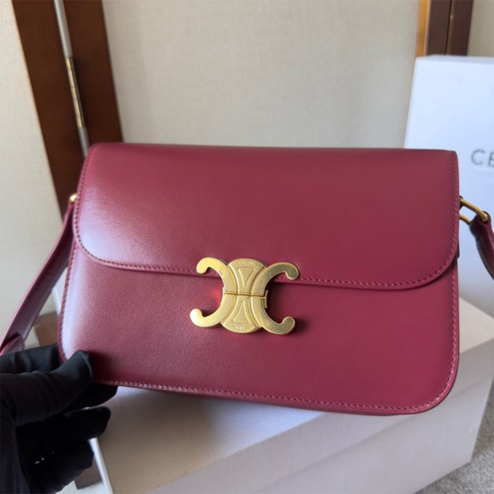 CELINE CLASSIQUE TRIOMPHE BAG in shiny calfskin