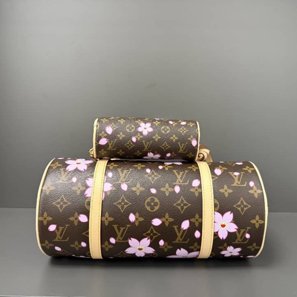LOUIS VUITTON X MURAKAMI PAPILLON SAKURA BROWN 27CM M13097