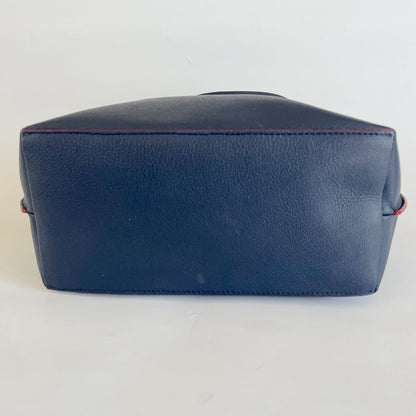 Louis Vuitton navy leather Lockme Go Tote bag
