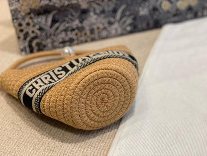 DIOR WICKER BUCKET BAG