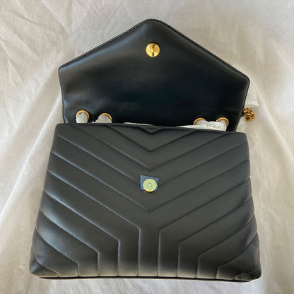 Saint Laurent black medium Loulou bag