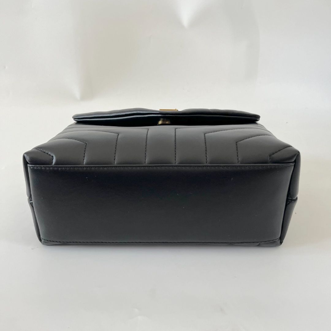 Saint Laurent black Loulou small chain bag